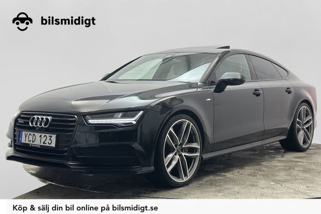 Audi A7 3.0 TFSI V6 Quattro S-Line Taklucka Matrix Värmare Bose Dragkrok 333 HK