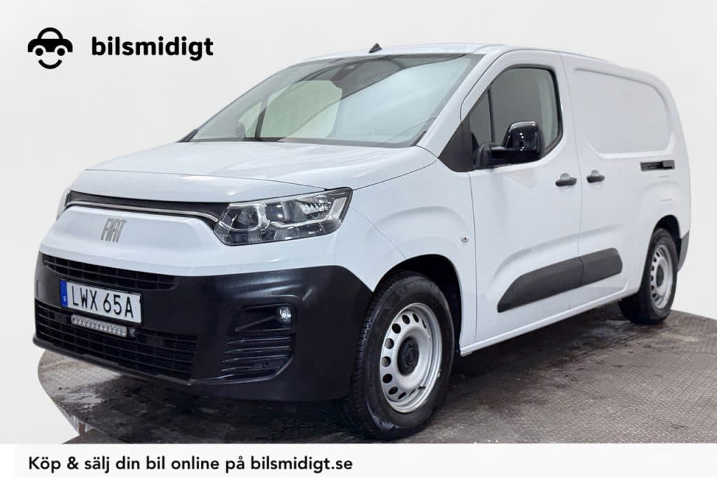 Fiat e-Doblo L2 50 kWh 3-sits Dragkrok Verkstadsinredning Navigation Backkamera LED-ramp Moms/Leasing 136hk