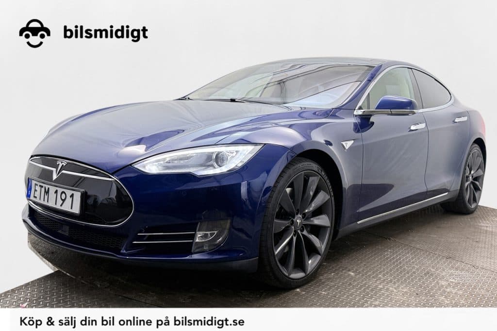 Tesla Model S 85D AWD CCS-uppgraderad Luftfjädring Läder Navigation Backkamera Köldpaket AutoPilot 423hk