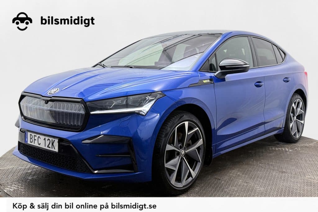 Skoda Enyaq Coupé RS iV Dragkrok Adaptiv Fjädring CCS Head Up Backkamera CarPlay Moms/Leasing 299hk