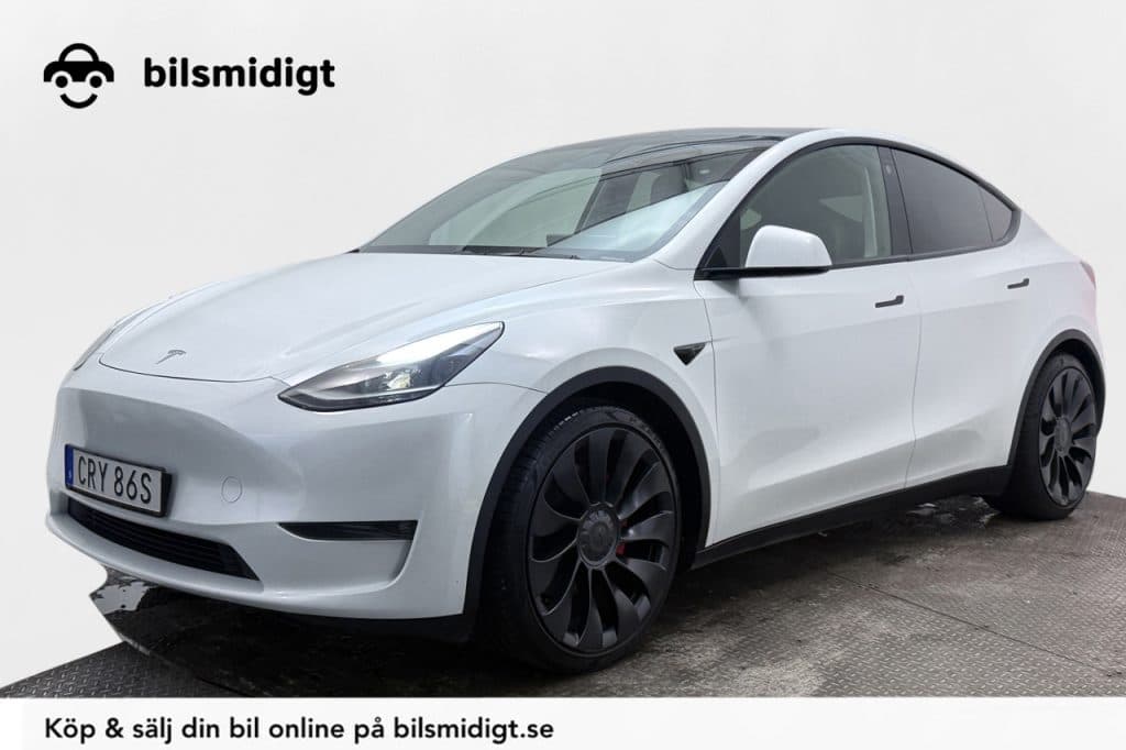 Tesla Model Y Performance Panorama Läder Autopilot Moms/Leasing 534hk