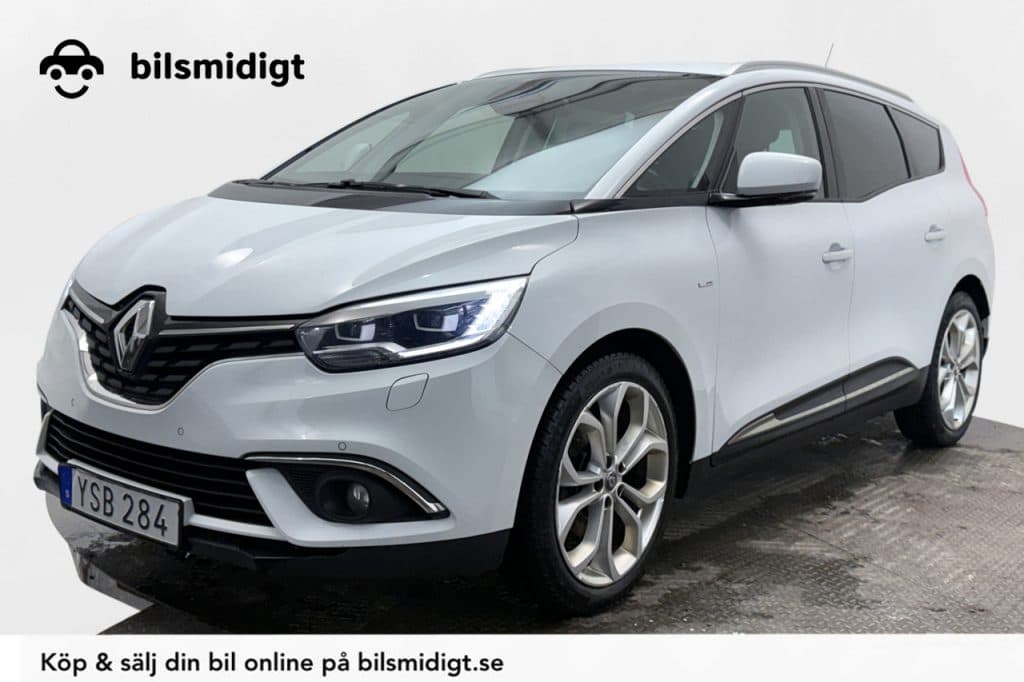 Renault Grand Scenic 1.6 7-sits Dragkrok Navigation BOSE P-Sensorer Delläder Moms/Leasing 160hk