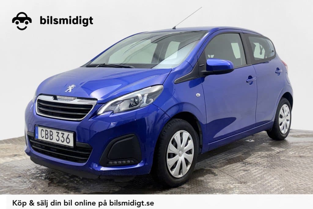 Peugeot 108 VTi 5-dörr Bluetooth USB Kamkedja Moms/Leasing 72hk