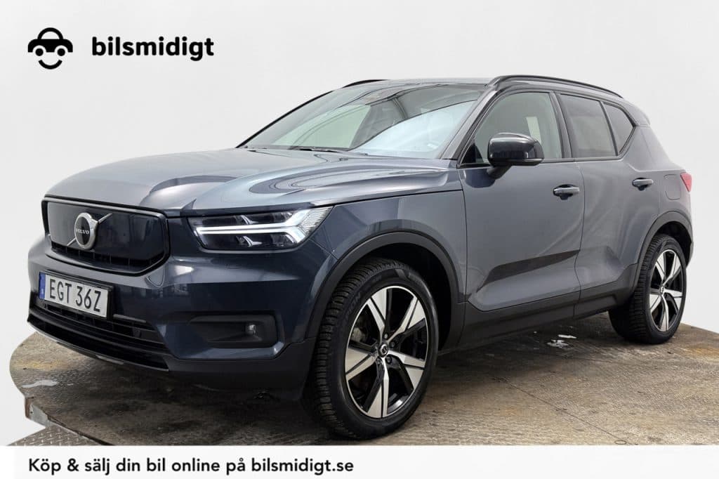 Volvo XC40 Recharge P8 AWD Plus Dragkrok Navigation Backkamera BLIS Värmepump Moms/Leasing 408hk