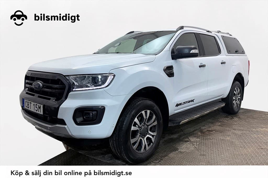 Ford Ranger Wildtrak 2.0 Bi-Turbo 4x4 Dragkrok Alpha Navigation Värmare Delläder Moms/Leasing 213hk