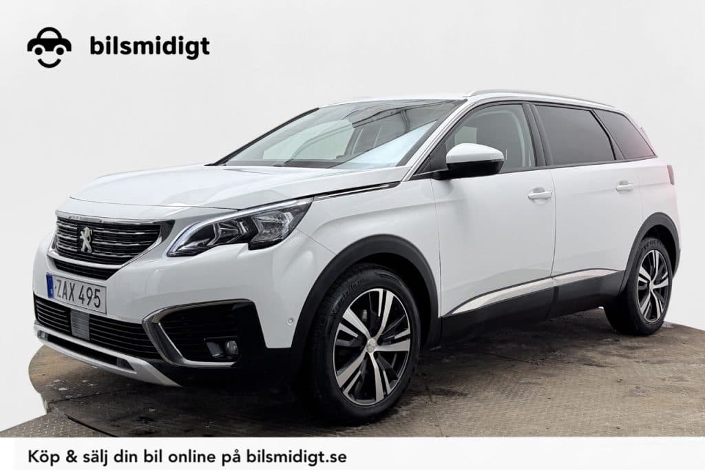 Peugeot 5008 1.6 BlueHDi Allure 7-sits Dragkrok Värmare Backkamera Delläder 120hk