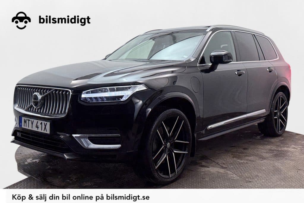 Volvo XC90 Recharge T8 II Long Range Inscription 7-sits Dragkrok Panorama H/K BLIS Moms/Leasing 456hk