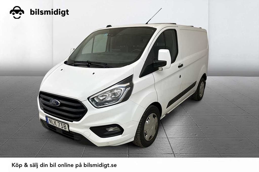 Ford Transit Custom 280 2.0 EcoBlue Automat Dragkrok Verkstadsinredd 3-sits Backkamera Värmare Moms/Leasing 130hk