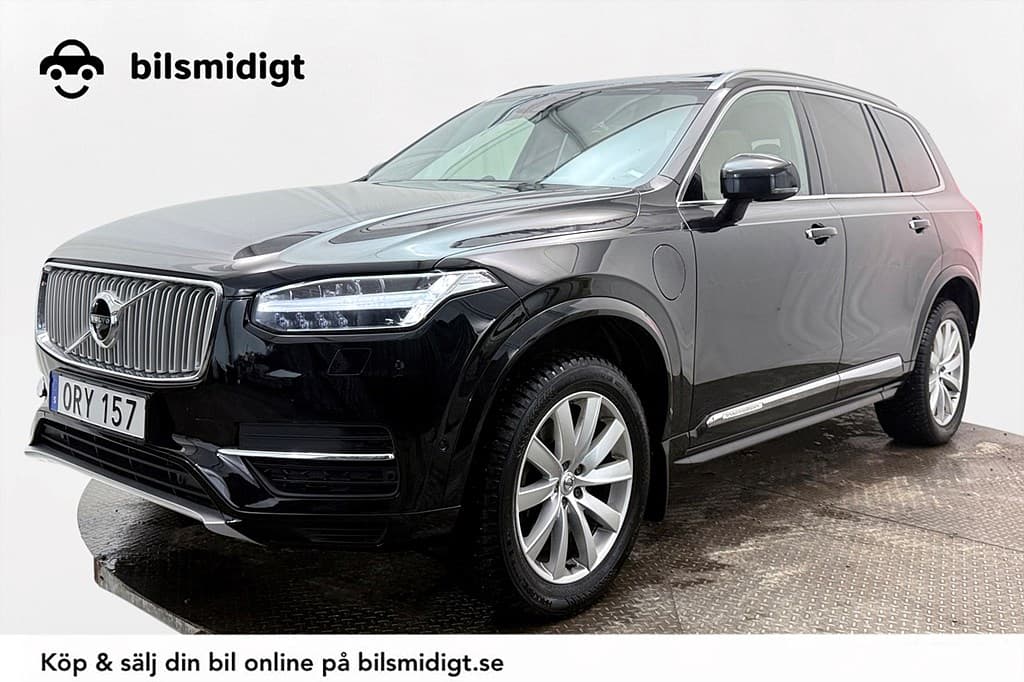 Volvo XC90 T8 TwinEngine Inscription 7-sits Dragkrok Orrefors Läder HUD BLIS 407hk