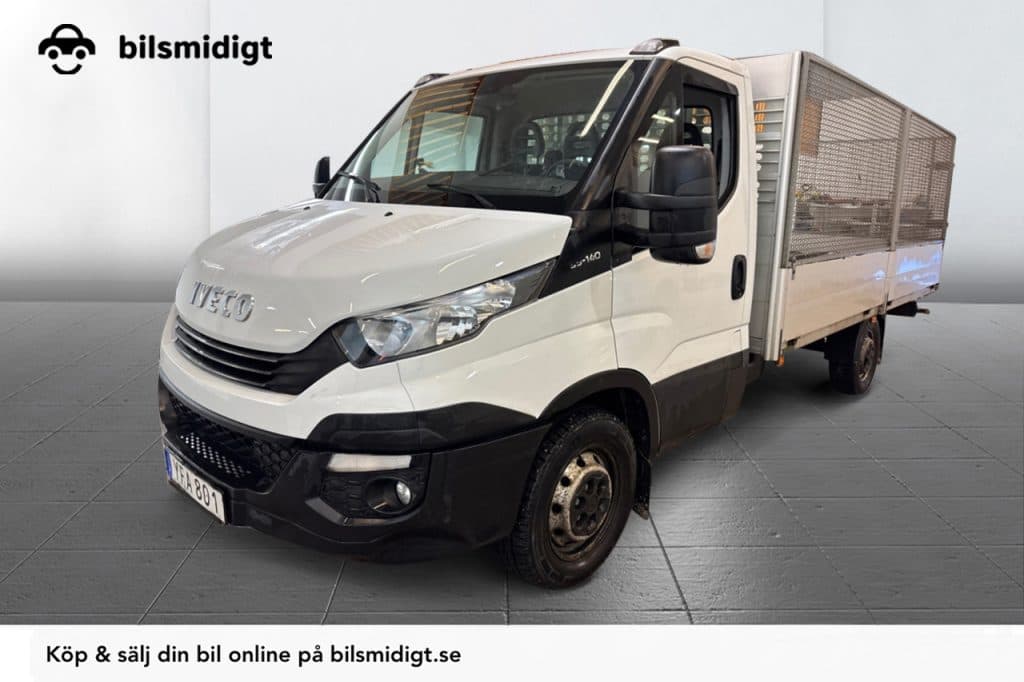 Iveco Daily 35-140 Chassi Cab 2.3 Hi-Matic Flak med nät och grind 3-sits Moms/Leasing 136hk