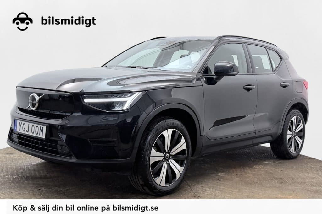 Volvo XC40 Recharge Twin Motor AWD Dragkrok Navigation Backkamera P-Sensorer Keyless Moms/Leasing 408hk