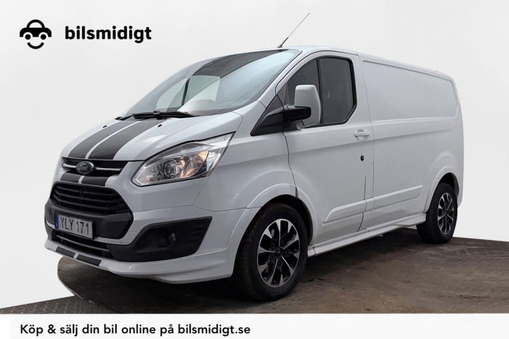 Ford Transit Custom 290 2.0 TDCi Automat 3-sits Värmare Delläder Verkstadsinredning Backkamera Moms/Leasing 170hk
