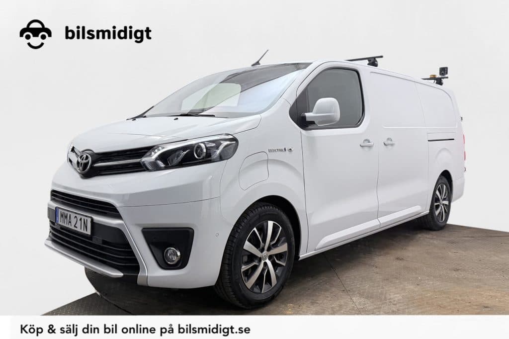 Toyota Proace 75 kWh Dragkrok 2xSidodörr Verkstadsinredd Navigation Backkamera 3-sits CCS Moms/Leasing 136hk