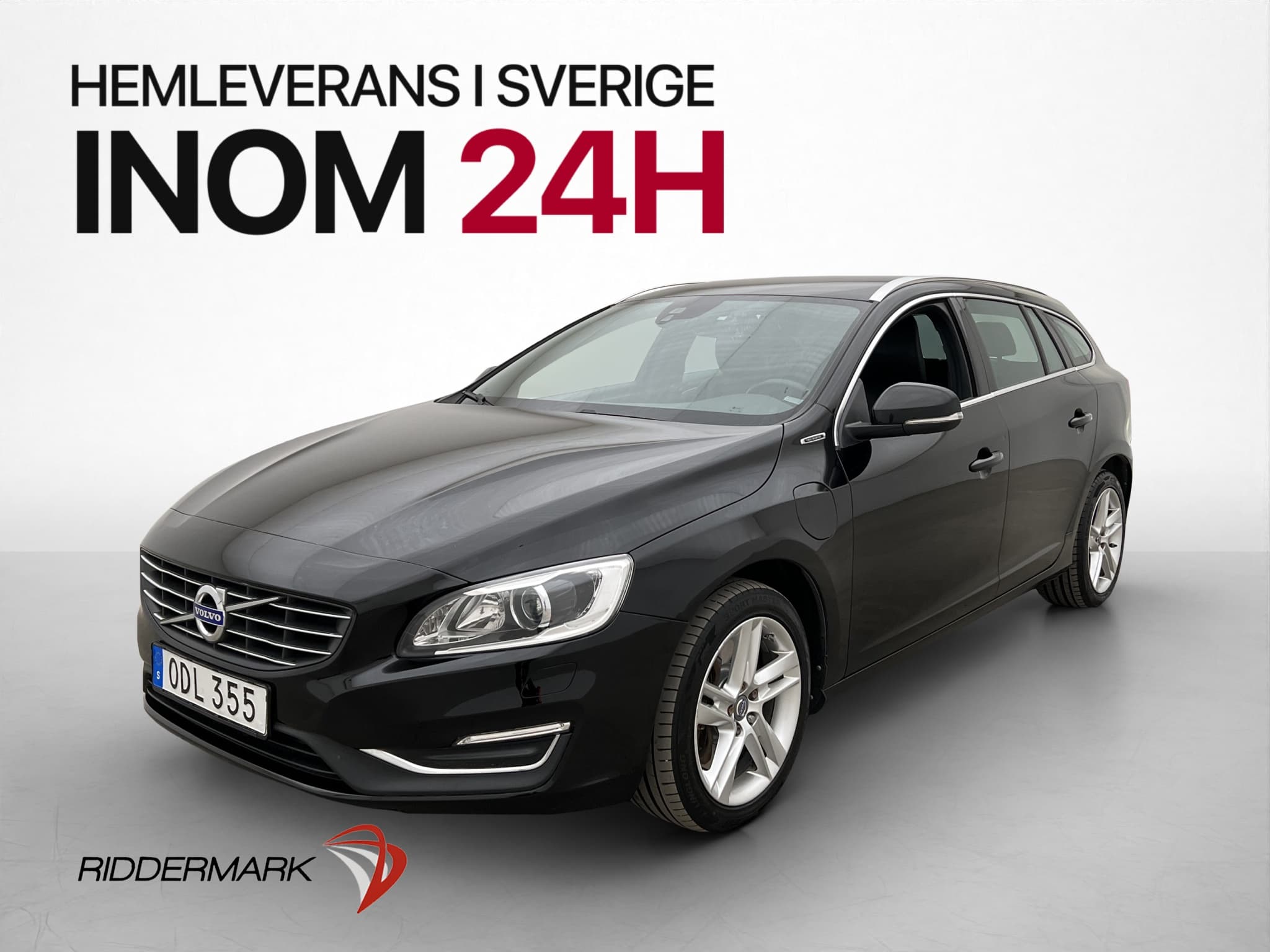 Volvo V60 D5 Plug-in AWD Summum VOC Värm Skinn Elstol Drag