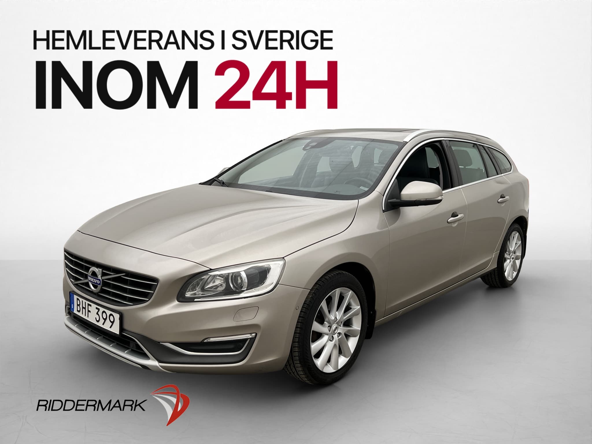 Volvo V60 D4 Summum Taklucka VOC Värmare Skinn Sensorer Navi