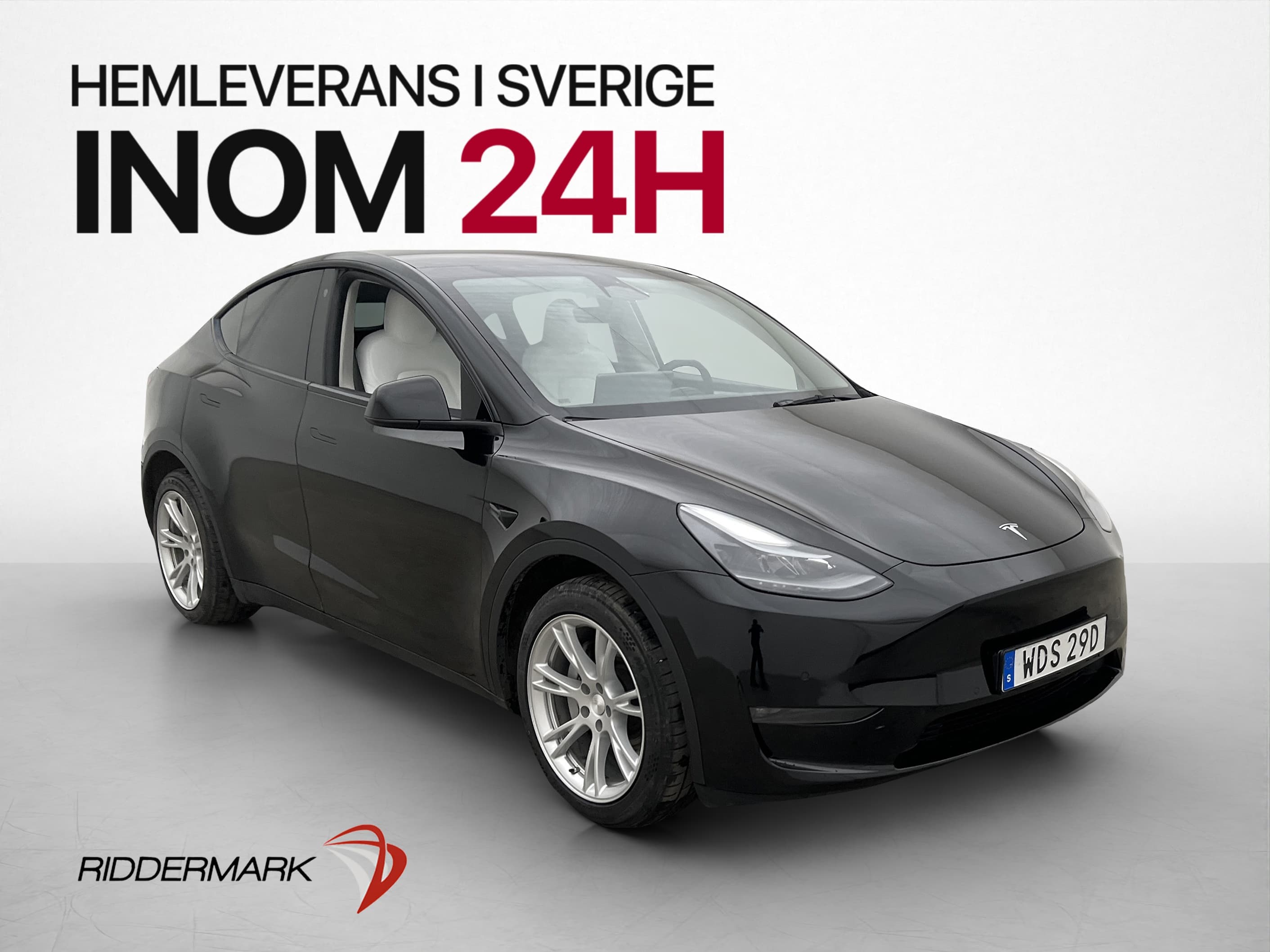 Tesla Model Y Long Range AWD Autopilot Ljus Interiör MOMS